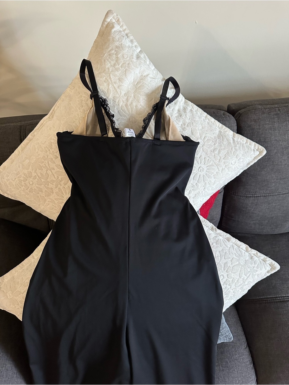 Popilush Black Lace Halter Jumpsuit - Picture 6 of 8